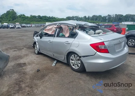 2012 Honda Civic Lx z USA, uszkodzony, nr VIN 19XFB2F50CE342515